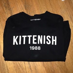 Kittenish Logo Crewneck-Black
